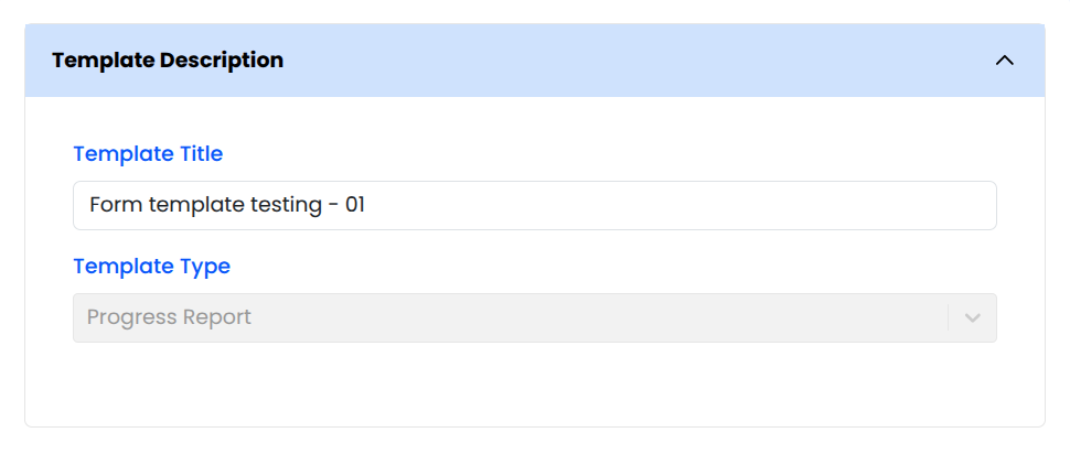 Template Description