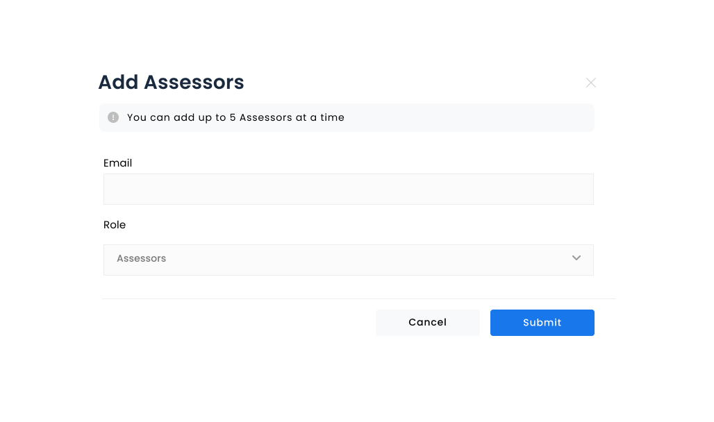 Add Assessors