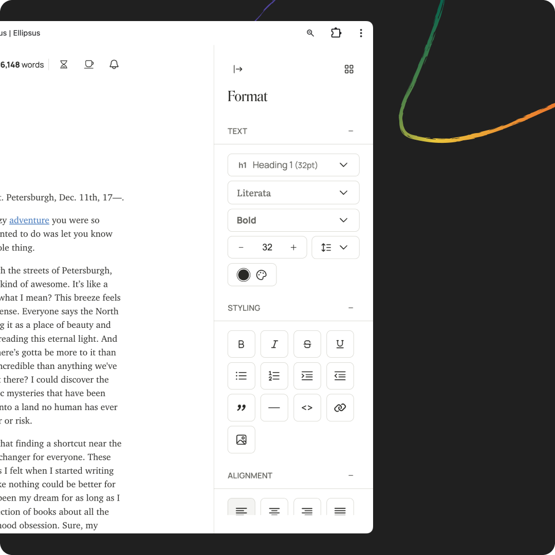 Formatting panel opened.png