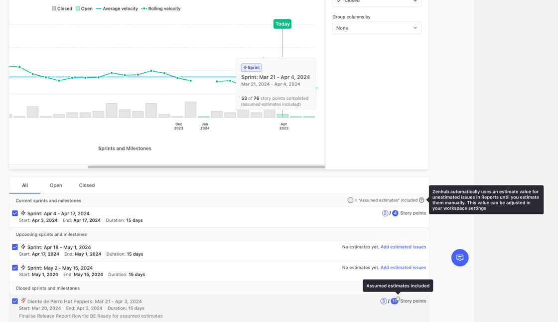 velocity report