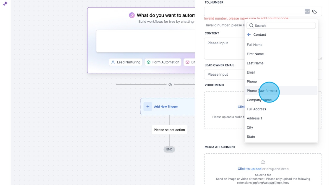 Create a New Workflow to Send an iMessage - Step 13.png