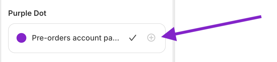 Screenshot showing how to enable the pre-orders acocunt page