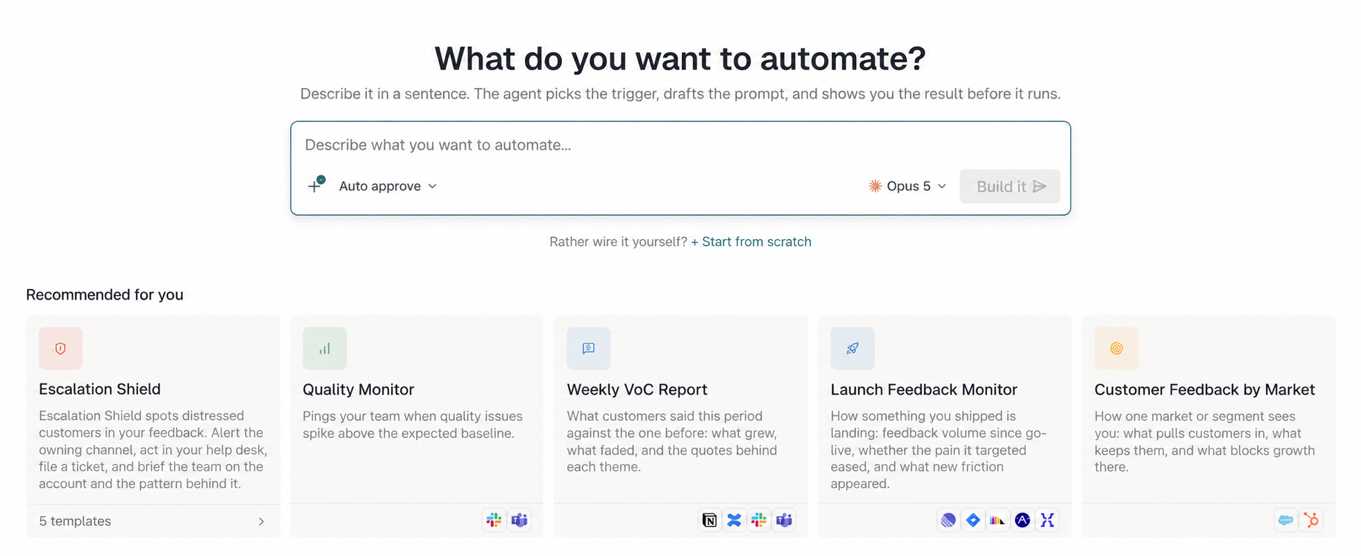 Create an Escalation Shield automation in Enterpret