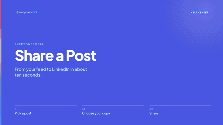 Screen recording: Share Content from EveryoneSocial